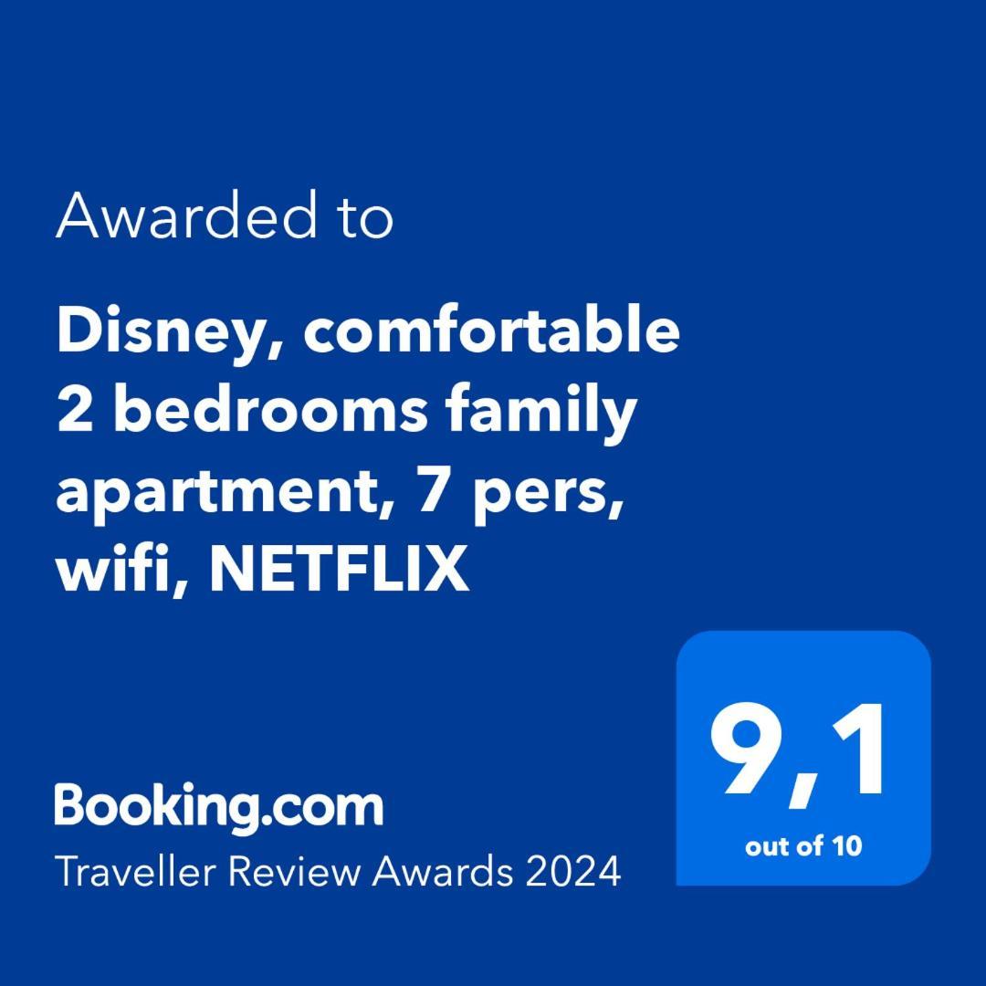 Disney, Comfortable 2 Bedrooms Family Apartment, 7 Pers, Wifi, Netflix 谢西 外观 照片